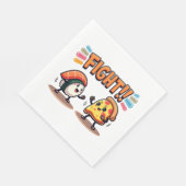 Sushi vs Pizza Serviette (Ecke)