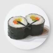 SUSHI WALL CLOCKS GROßE WANDUHR (Vorderseite)