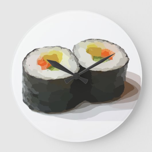 SUSHI WALL CLOCKS GROßE WANDUHR (Vorderseite)