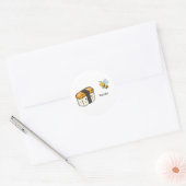 Sushi Wasabi Bee Runder Aufkleber (Umschlag)
