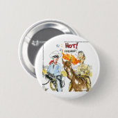 #Sushi Wasabi of the Old West Funny Gifts etc. Button (Vorne & Hinten)