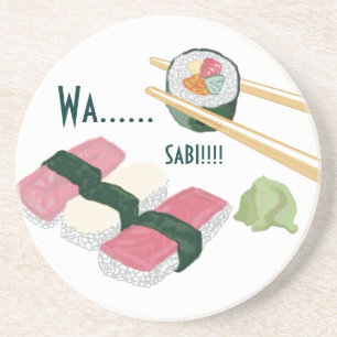 Sushi-Wasabi-Untersetzer Getränkeuntersetzer