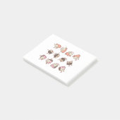 Sushi Workout Training Post-it Klebezettel (angewinkelt)