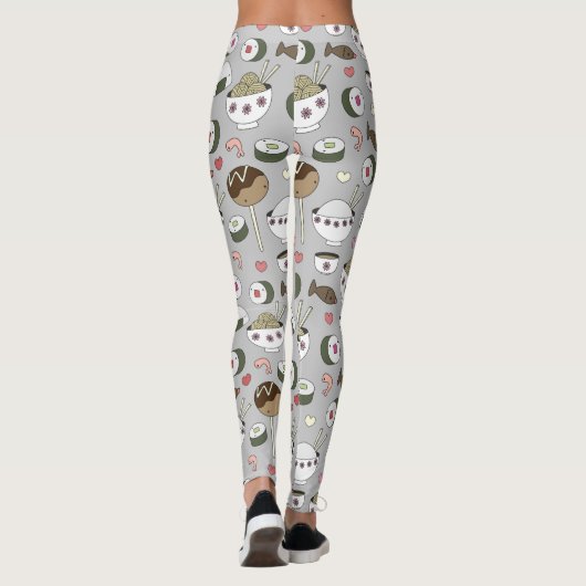 Sushi-Yoga-Hosen Leggings (Rückseite)
