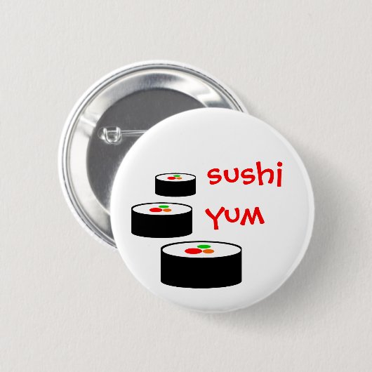 Sushi Yum Button (Vorne & Hinten)