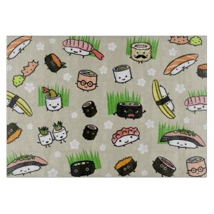 Sushi-Zeichenmuster Schneidebrett