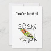 Sushi-Zeit Einladung (Vorderseite)