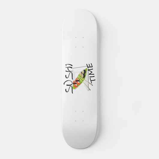 Sushi-Zeit Skateboard (Vorderseite)