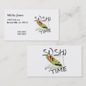 Sushi-Zeit Visitenkarte (Vorne/Hinten)