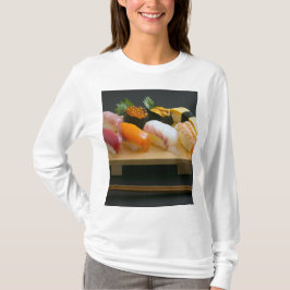 Sushi Zen – The warmth of wood and the dance of fl T-Shirt