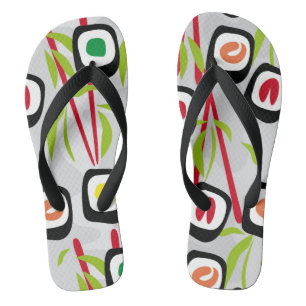 Sushihintergrund Badesandalen