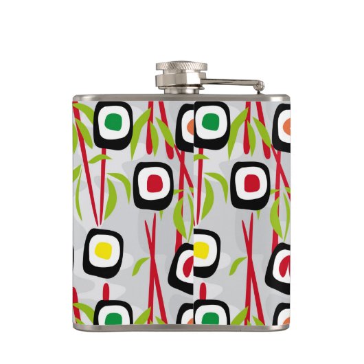 Sushihintergrund Flachmann (Rückseite)