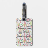 Sushihintergrund Gepäckanhänger (Rückseite vertikal)