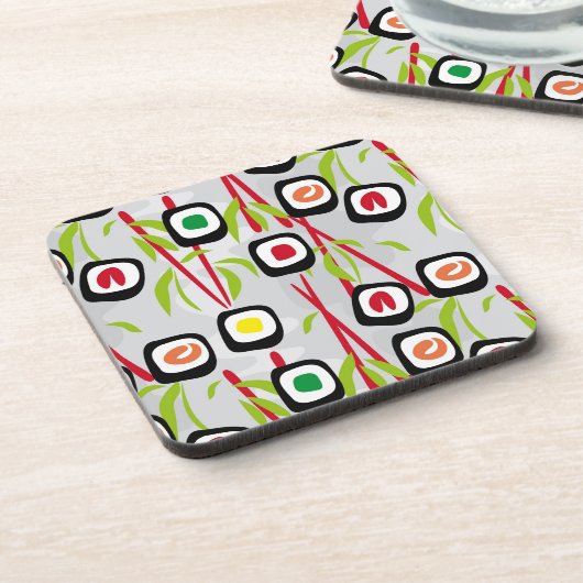 Sushihintergrund Getränkeuntersetzer (Linke Seite)