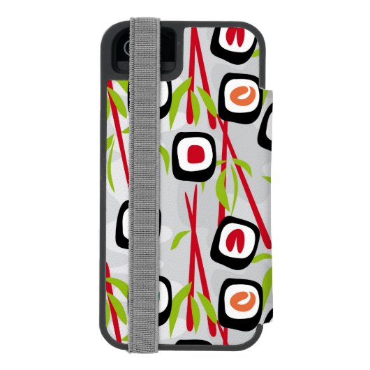 Sushihintergrund Incipio iPhone Geldbeutel-Hülle (Folio Rückseite)