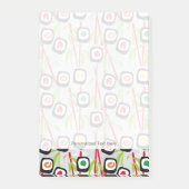 Sushihintergrund Post-it Klebezettel (Vorderseite)