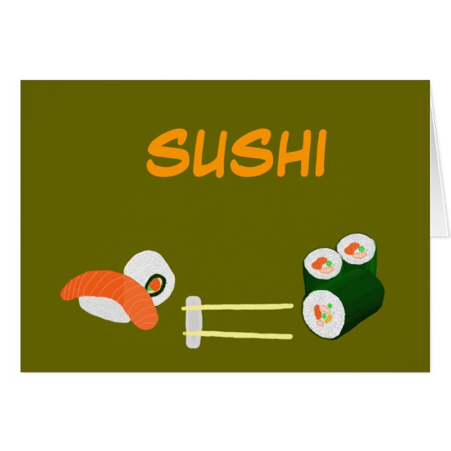 Sushikarte (Vorderseite (Horizontal))