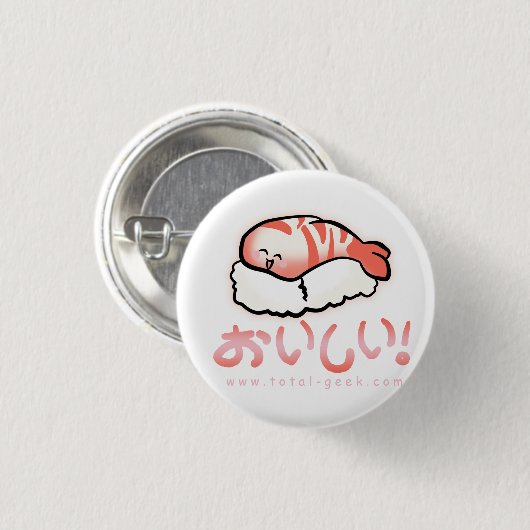 Sushiknopf Button (Vorne & Hinten)