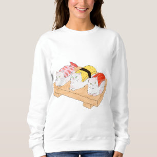 Sushimeow: Purfektion an einer Platter Sweatshirt