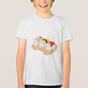 Sushimeow: Purrfection auf einem Teller Tri-Blend Shirt