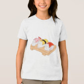 Sushimeow: Purrfection on a Platter Tri-Blend Shirt (Vorderseite)