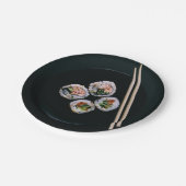 SushipapierTeller Pappteller (Schrägansicht)