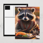 Sushiracoon Postkarte (Vorne/Hinten)