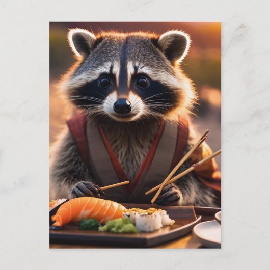 Sushiracoon Postkarte (Vorderseite)