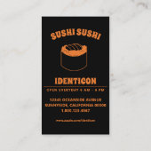 Sushiracoon Visitenkarte (Rückseite)