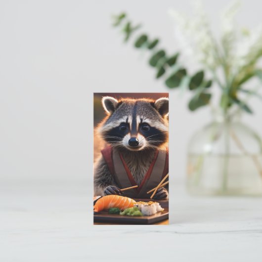 Sushiracoon Visitenkarte (Stehend Vorderseite)