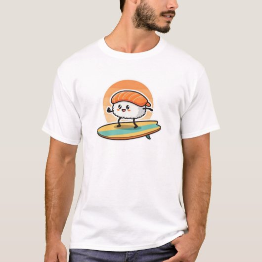 Sushis Surfabenteuer T-Shirt (Vorderseite)