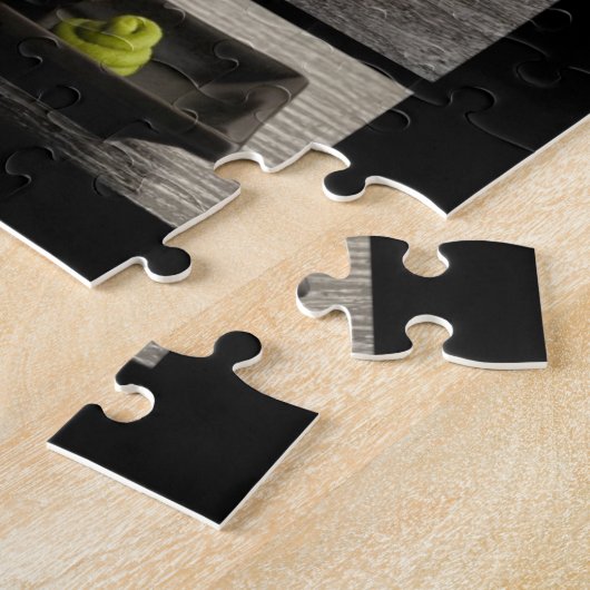 Sushisammlung auf schwarzem Hintergrund Puzzle (Seite)