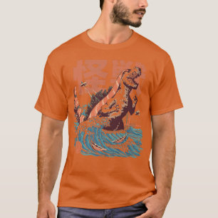 Sushizilla Sushi Monster Japanisches Essen Kaiju F T-Shirt