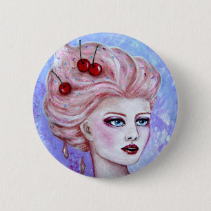 Susie Eiscremebecher-Knopf Button