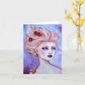 Susie Eiscremebecher Notecard Karte (Gelbe Blume)