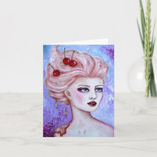 Susie Eiscremebecher Notecard Karte
