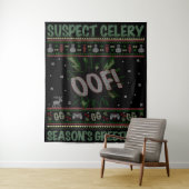 Suspect Celery™ Gamer Ugly Weihnachtssüßer Wandteppich (Beispiel)