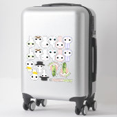 SuspectCelery™-Logo und Offizielle Bunny Bits Aufkleber (Koffer)