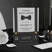 Suspenders Bowtie Cheers Gentlemen Bachelor Party Einladung