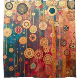 Suspendiertes Gold Duschvorhang