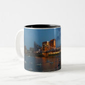 Suspendierungs-Brücken-Tasse Johns A. Roebling Zweifarbige Tasse (Vorderseite Links)