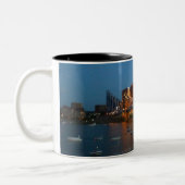 Suspendierungs-Brücken-Tasse Johns A. Roebling Zweifarbige Tasse (Links)