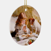 Suspense by Charles Burton Barber Keramik Ornament (Rechts)