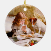 Suspense by Charles Burton Barber Keramik Ornament (Hinten)