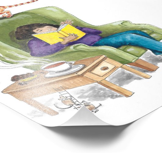 Suspense Novel Fotodruck (Ecke)