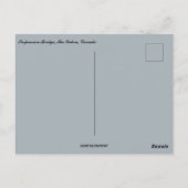 Suspension Bridge The Yukon Canada Postkarte (Rückseite)