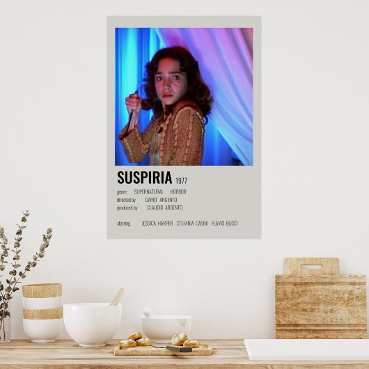 Suspiria Minimalistisch Poster (Küche)