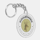 Susquehanna Deer ohne Angst Akryllischer Schlüssel Schlüsselanhänger (Vorderseite links)