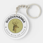 Susquehanna Deer ohne Angst Akryllischer Schlüssel Schlüsselanhänger (Rückseite)