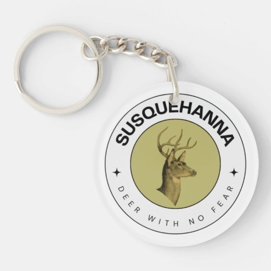 Susquehanna Deer ohne Angst Akryllischer Schlüssel Schlüsselanhänger (Vorderseite)